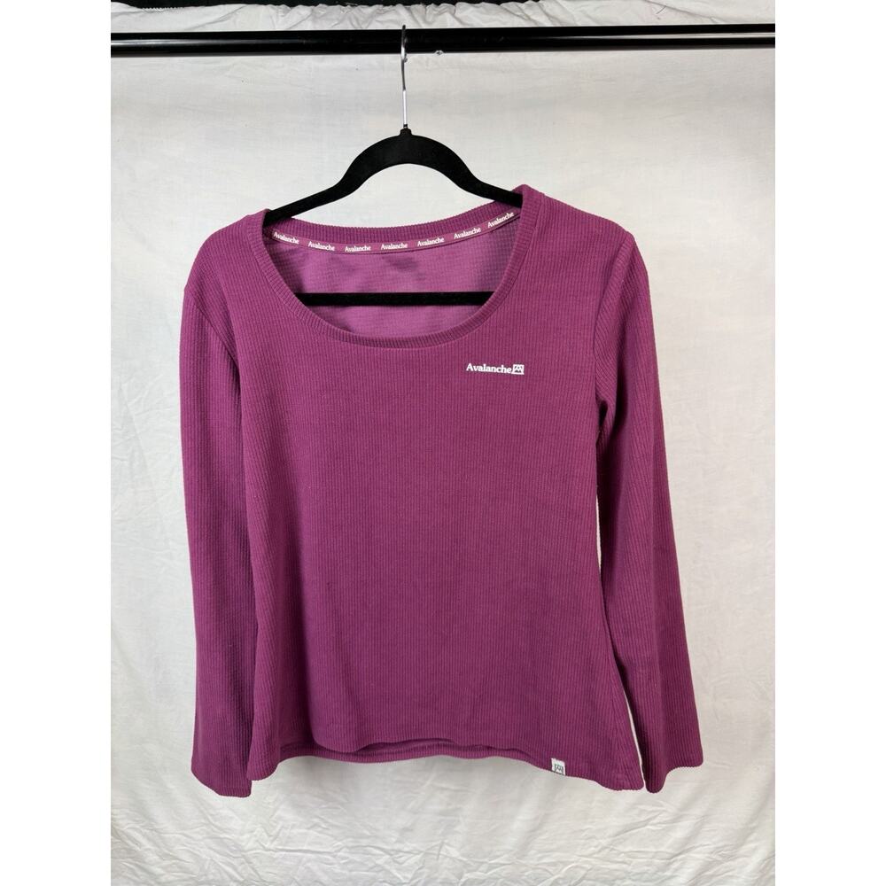 Avalanche Womens M Pink Long Sleeve Thermal Shirt Athletic Outdoor Hiking Top